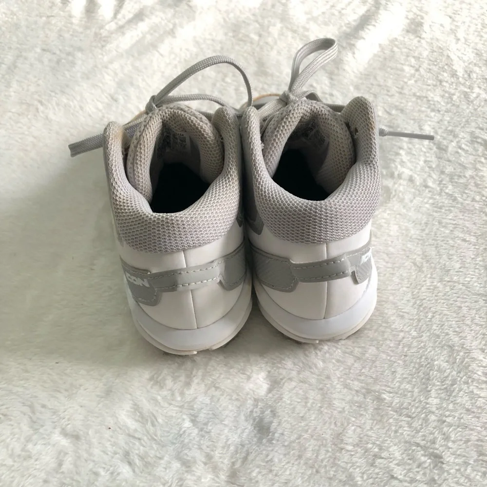 adidas Kids Gray and White Athletic Cleats